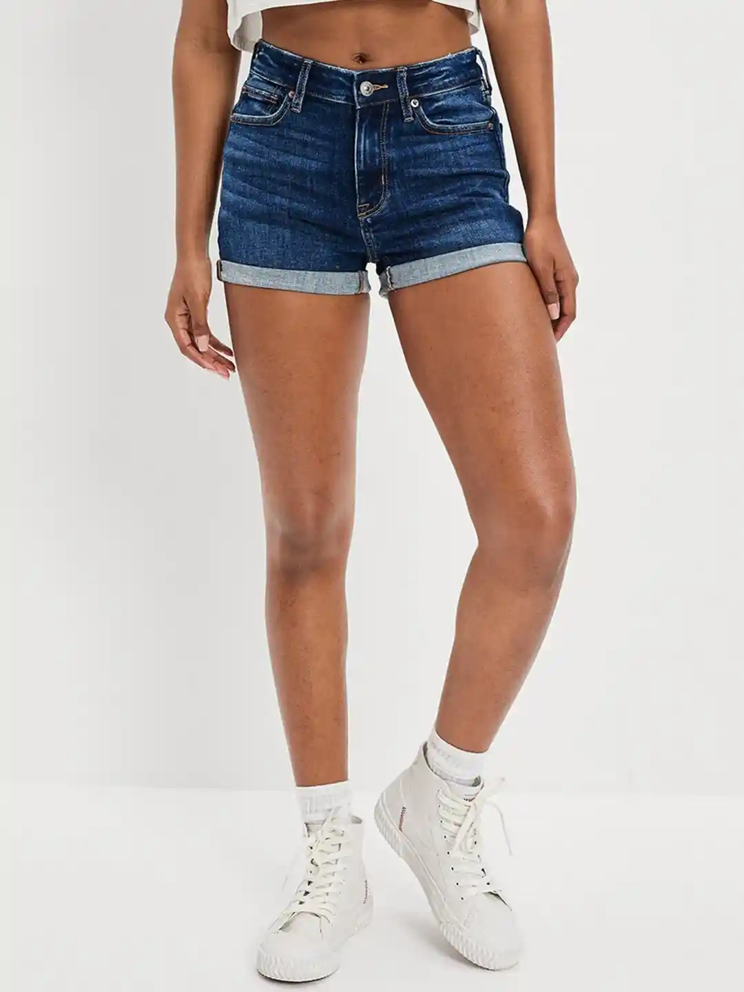 Buy AMERICAN EAGLE OUTFITTERS Women Slim Fit Denim Shorts Shorts