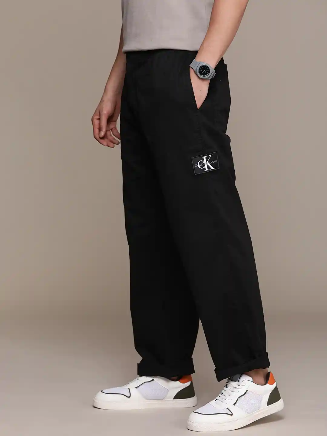 Buy Calvin Klein Jeans Men Loose Fit Trousers Trousers for Men