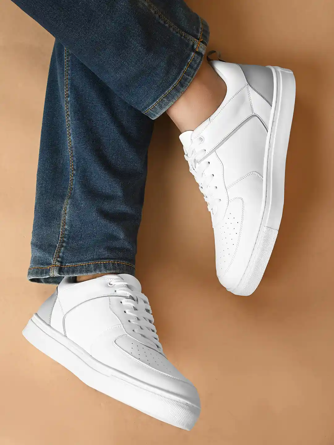 Sepatu White Slip On Shoes Leather Buy HRX By Hrithik Roshan Men