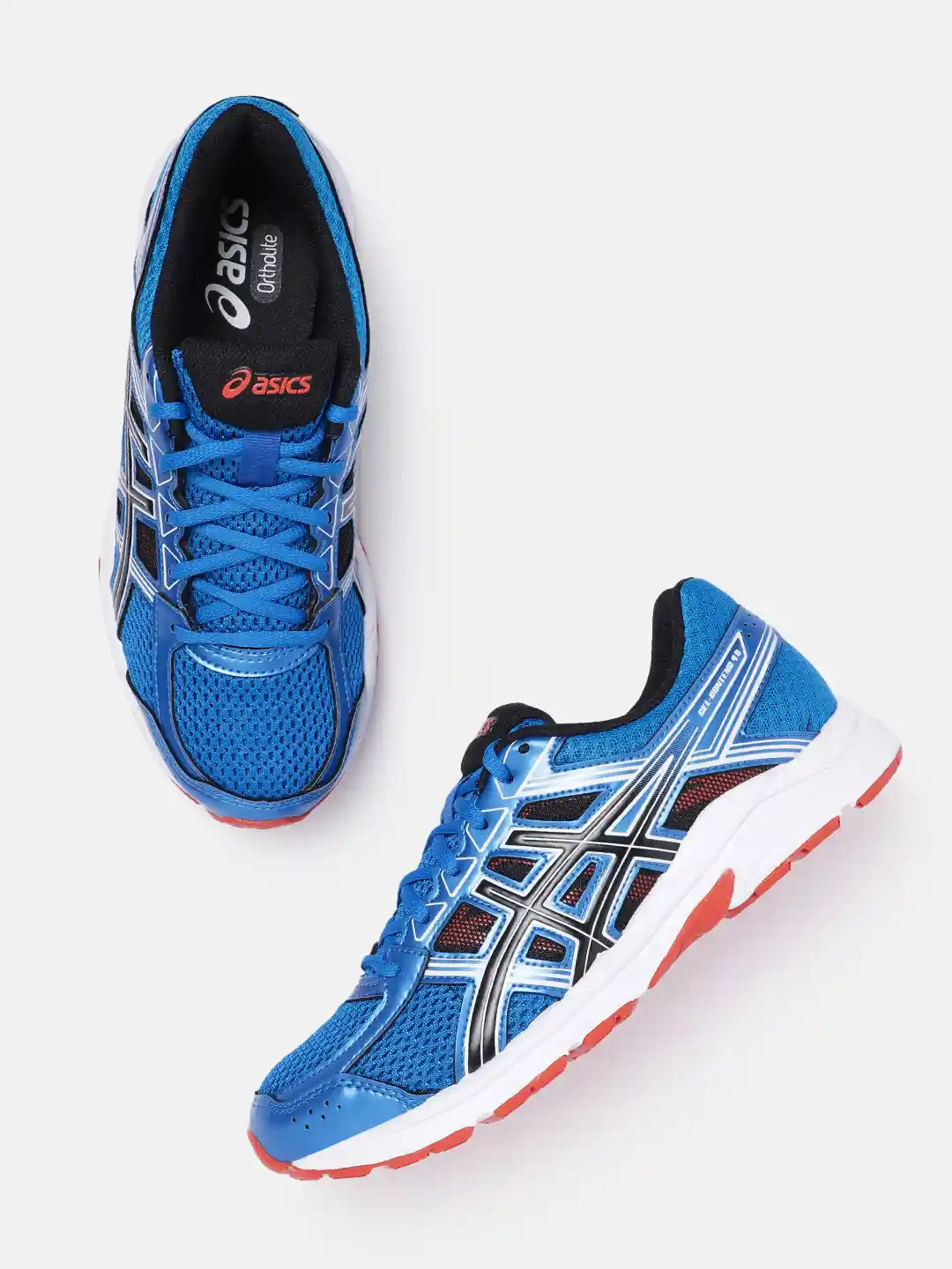 Buy ASICS Men Woven Design Round-Toe GEL-CONTEND 4B Running Shoes