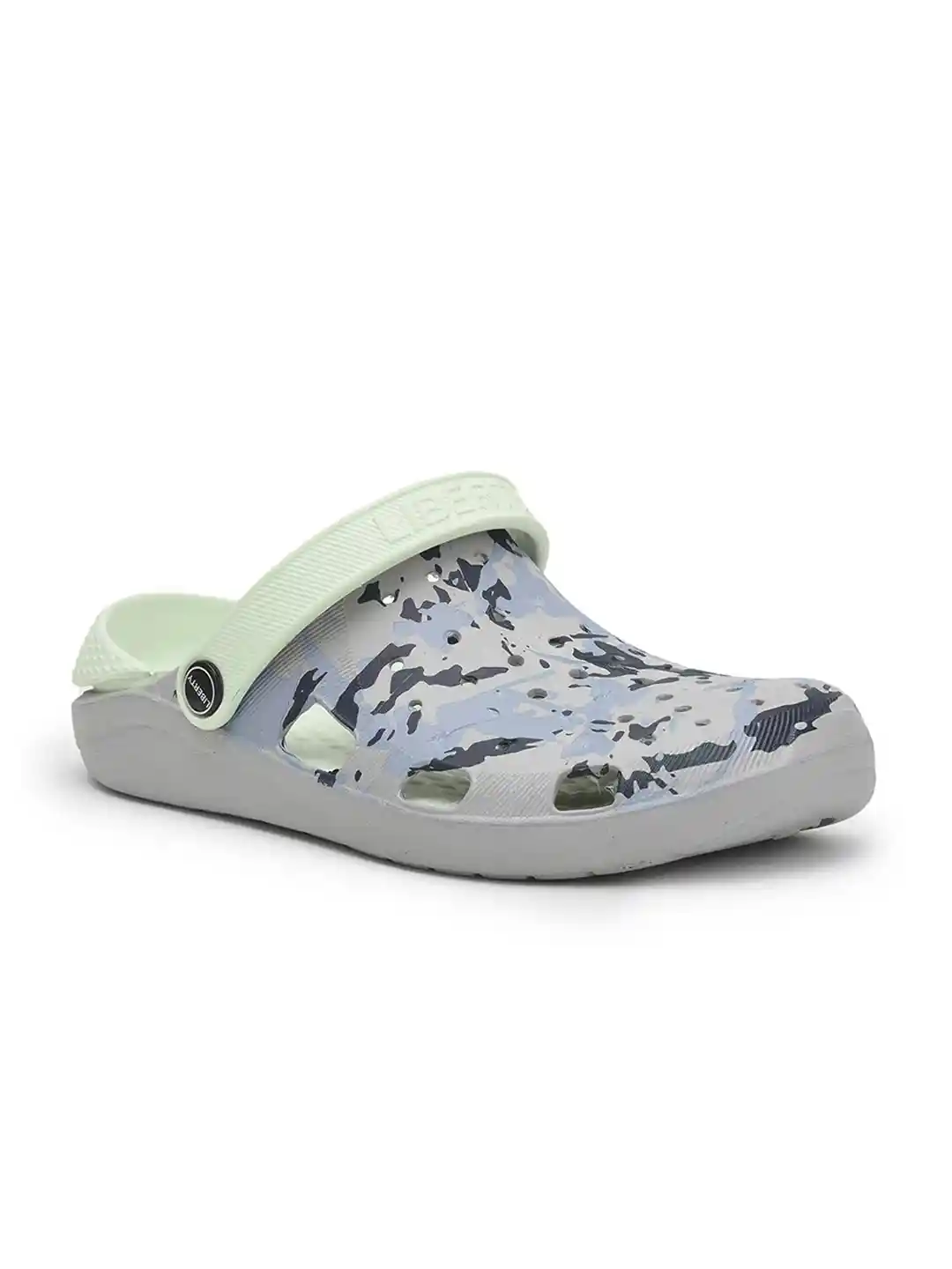 Metro Shoes Crocs Slipper Online Buy Liberty Men Grey Printed