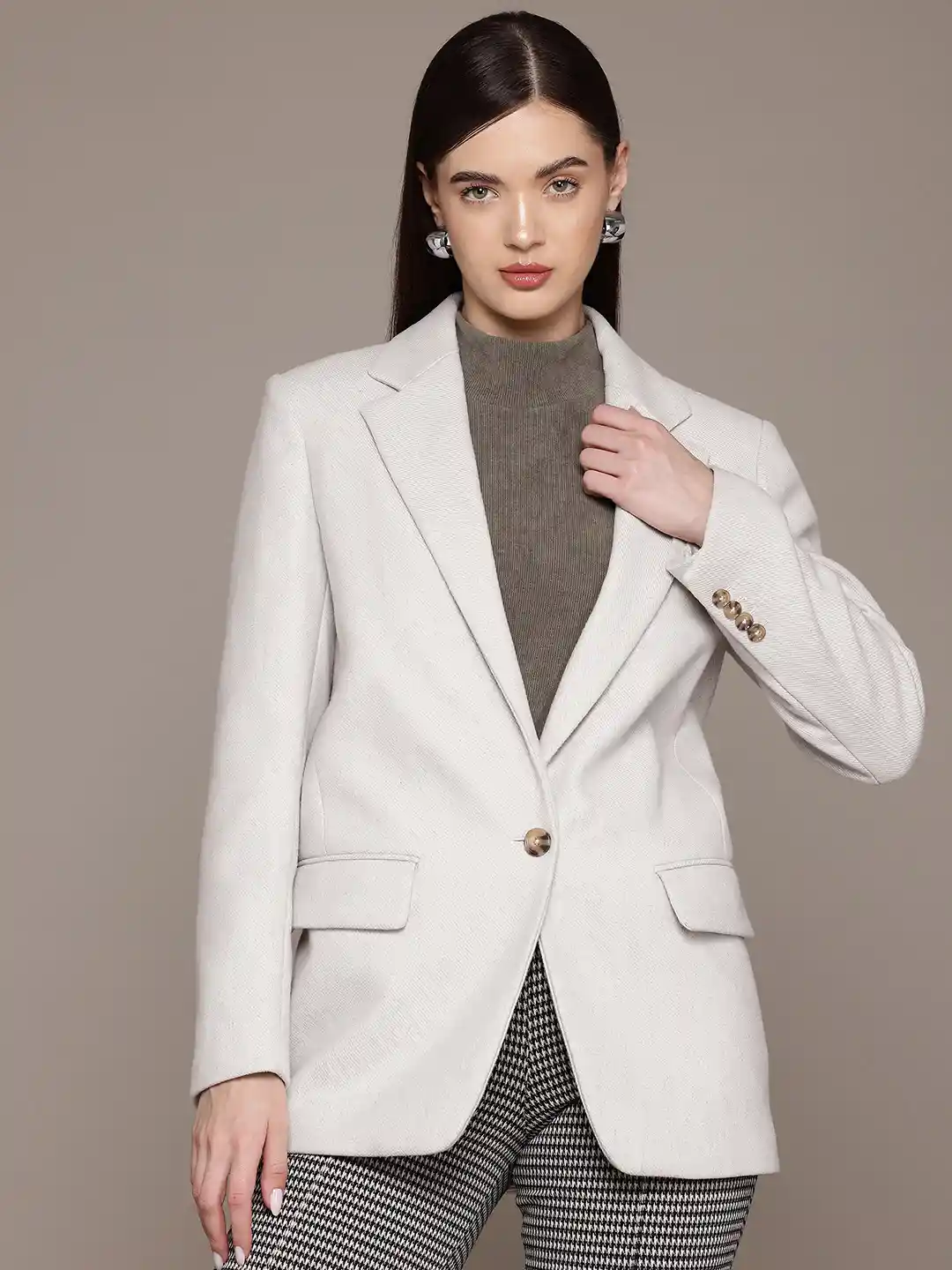 Buy MANGO Structured Single-Breasted Blazer Blazers for Women