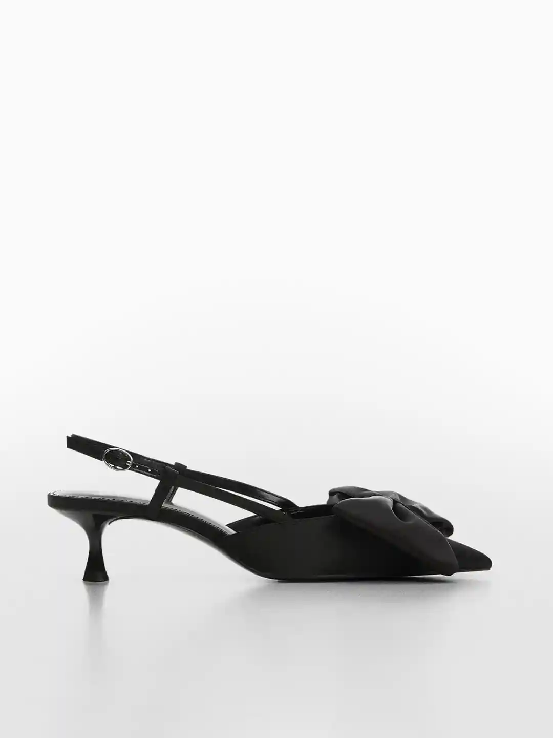 Buy MANGO Kitten Heel Mules With Bow Detail Heels for Women