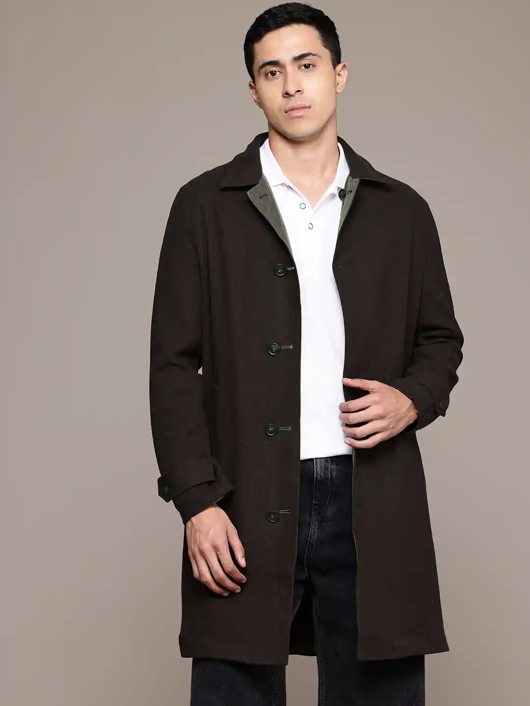 Buy MANGO MAN Reversible Recycled Wool Trench Coat Coats for Men