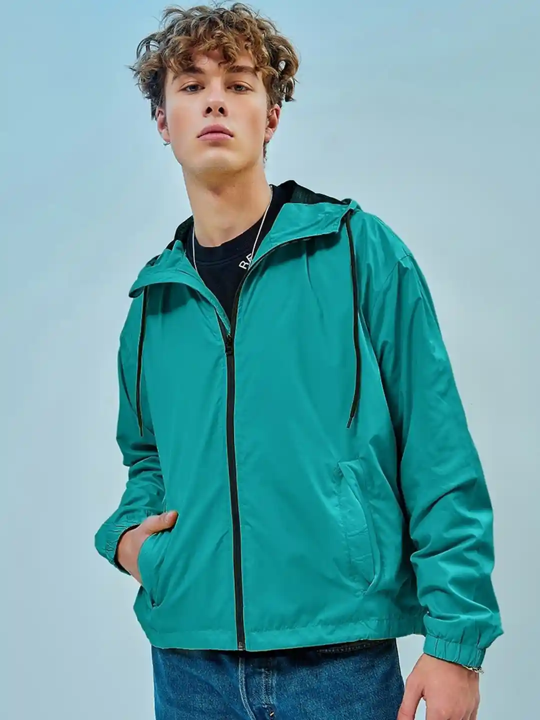 Buy Bewakoof Air Men Oversized Plus Size Windcheater Jacket