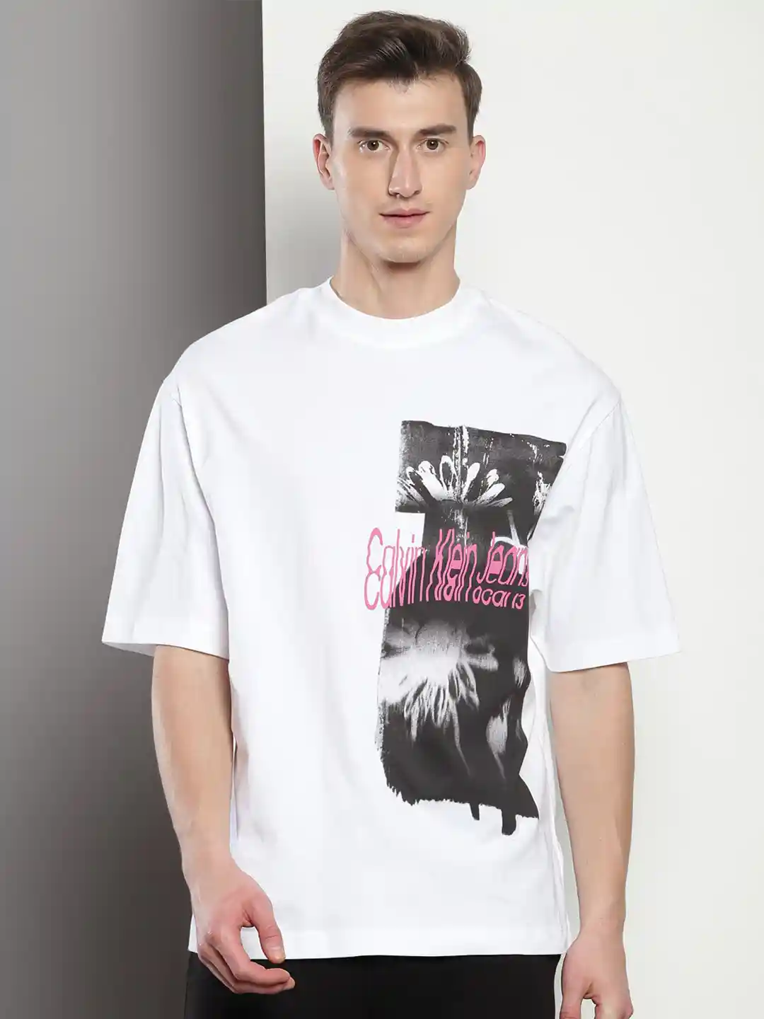 Myntra Oversized Calvin Klein T Shirt Pants Calvin Klein Cow Print