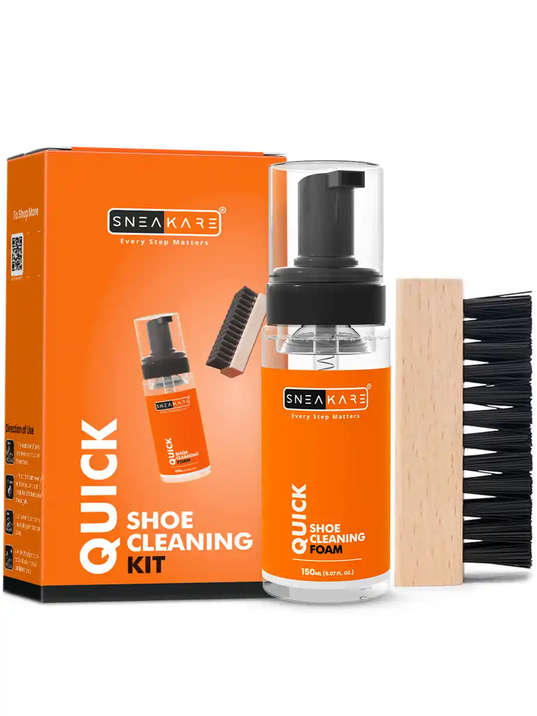 Buy SNEAKARE Quick Shoe Cleaning Kit with Shoe Foam Cleaner Brush