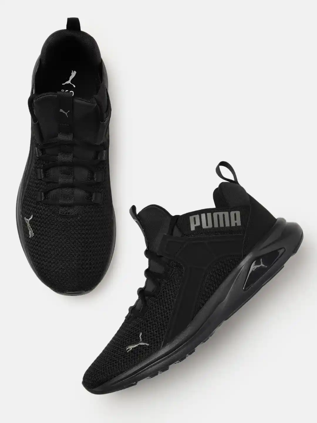 Buy Puma Men Textured Enzo Revamp Road Running Shoes Sports