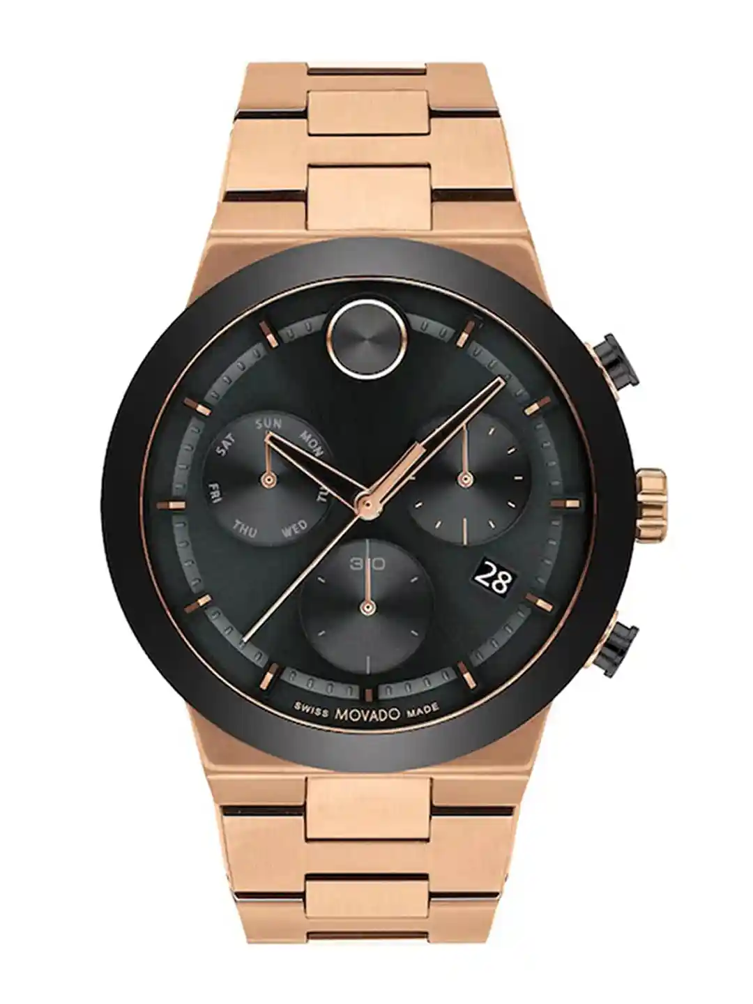 Buy MOVADO Bold Fusion Swiss Qtz Chrono Black Round Dial Men's