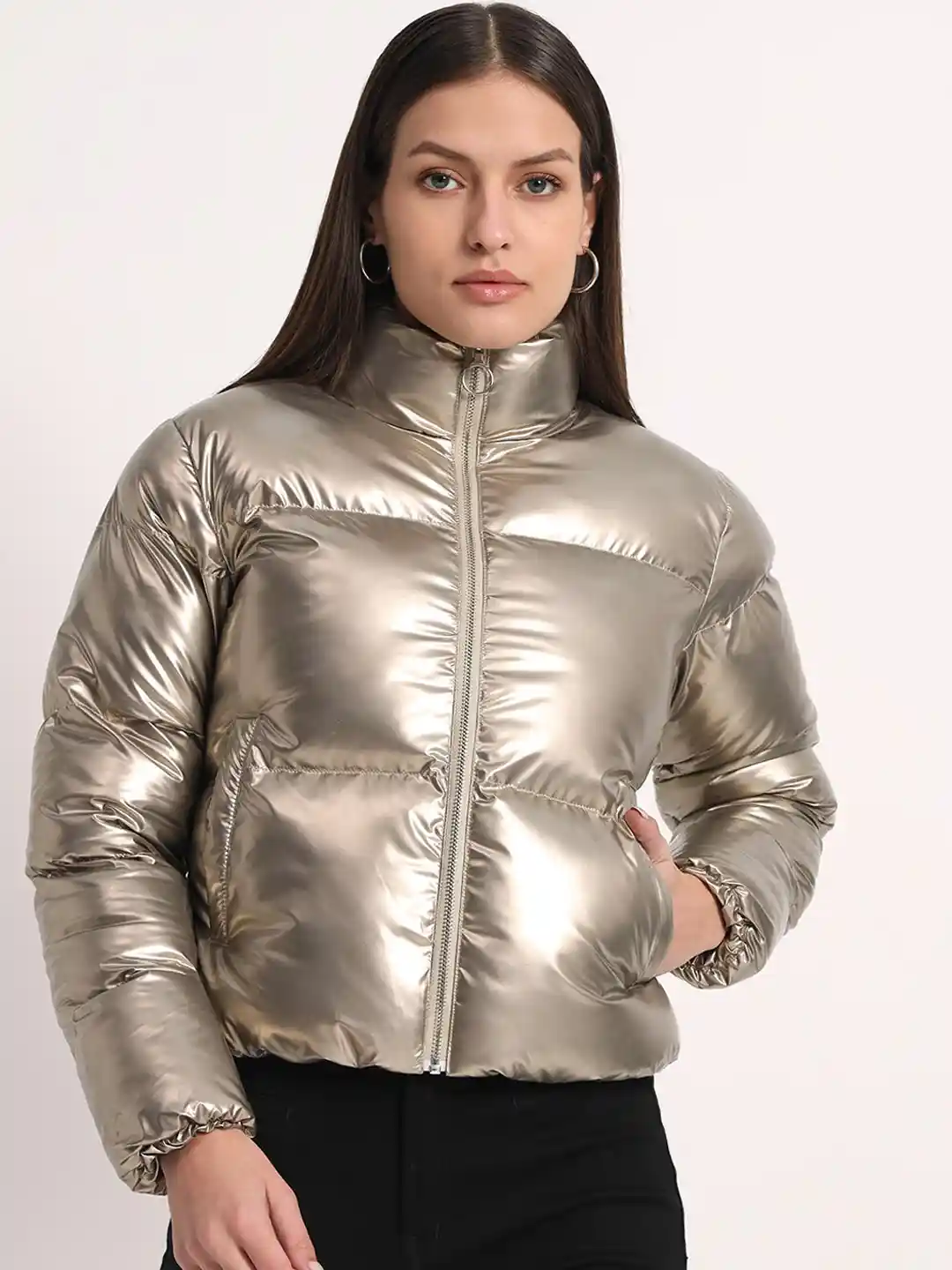 Buy SIAPA Lightweight Crop Puffer Jacket Jackets for Women