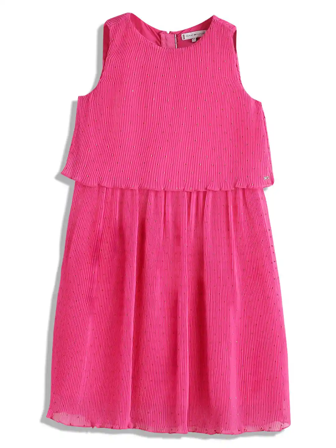 Tommy Hilfiger Girls Cotton Fit Flare Dress