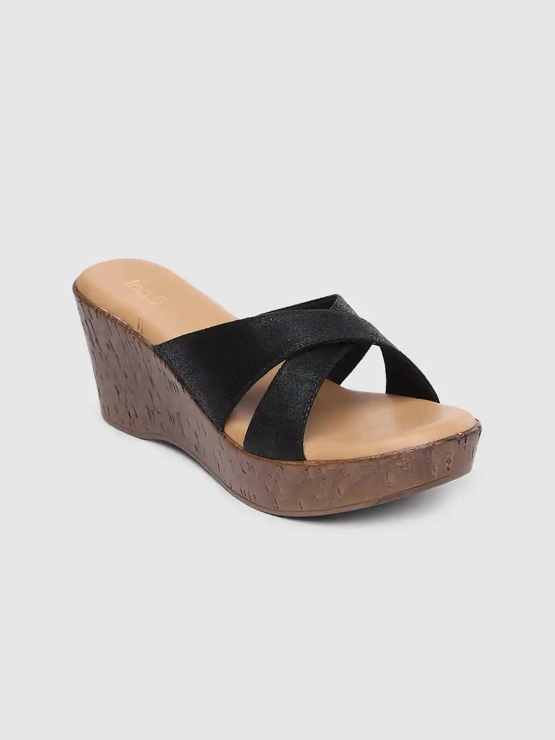 Modern Wedge Sandals Strappy Cork Platform Mules Platform Cork