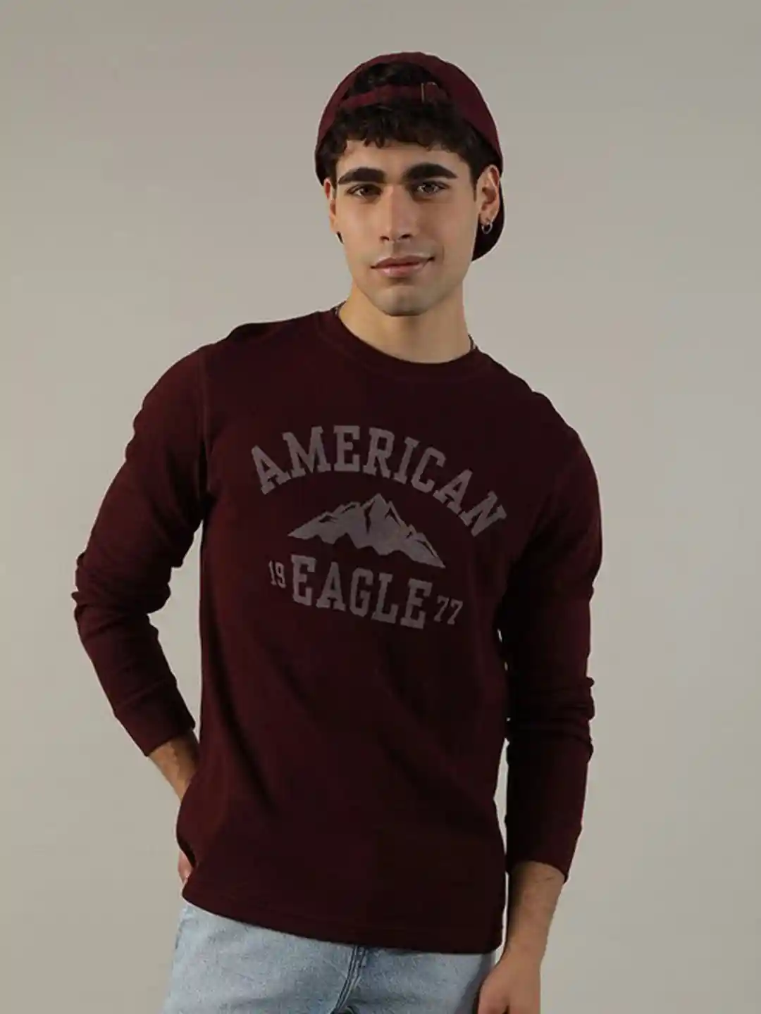 Buy AMERICAN EAGLE OUTFITTERS Typography Printed Thermal T-shirt