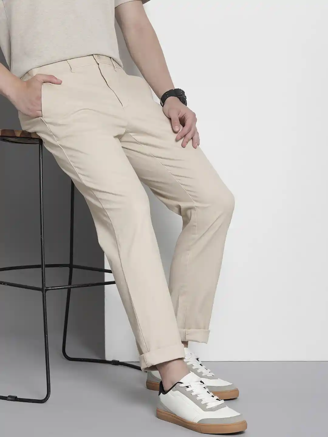 Buy Tommy Hilfiger Men Straight Fit Chinos Trousers for Men