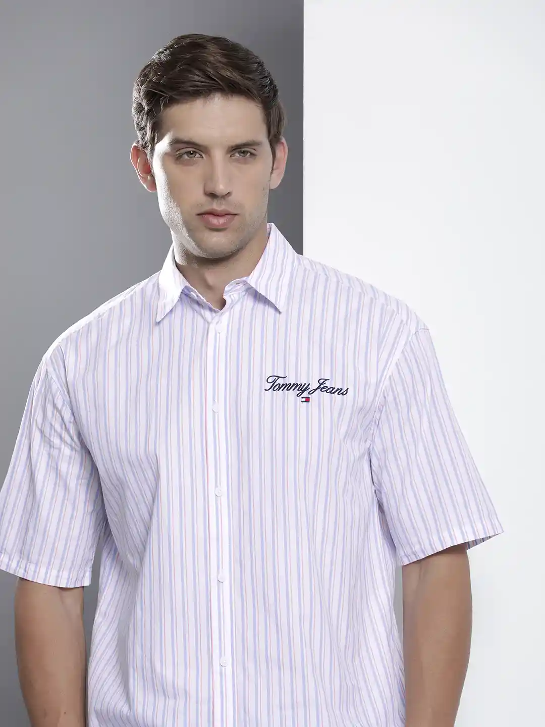 Buy Tommy Hilfiger Men Pure Cotton Striped Casual Shirt Shirts