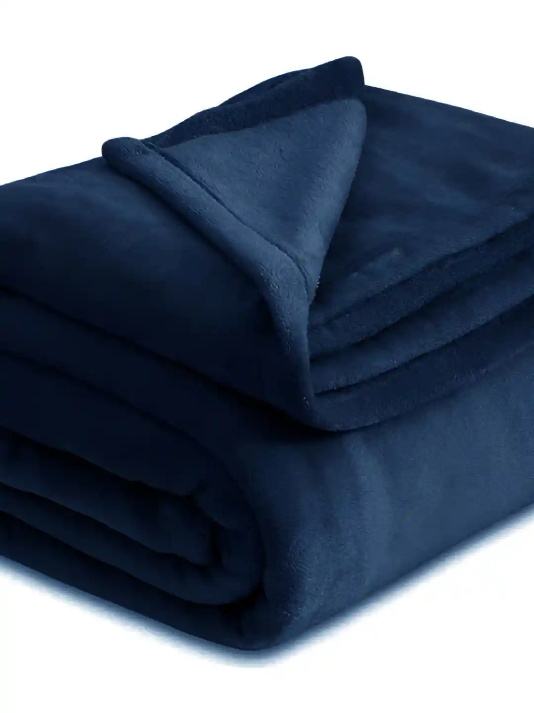 bsb home Navy Blue Fleece AC Room 300 GSM Double Bed Blanket