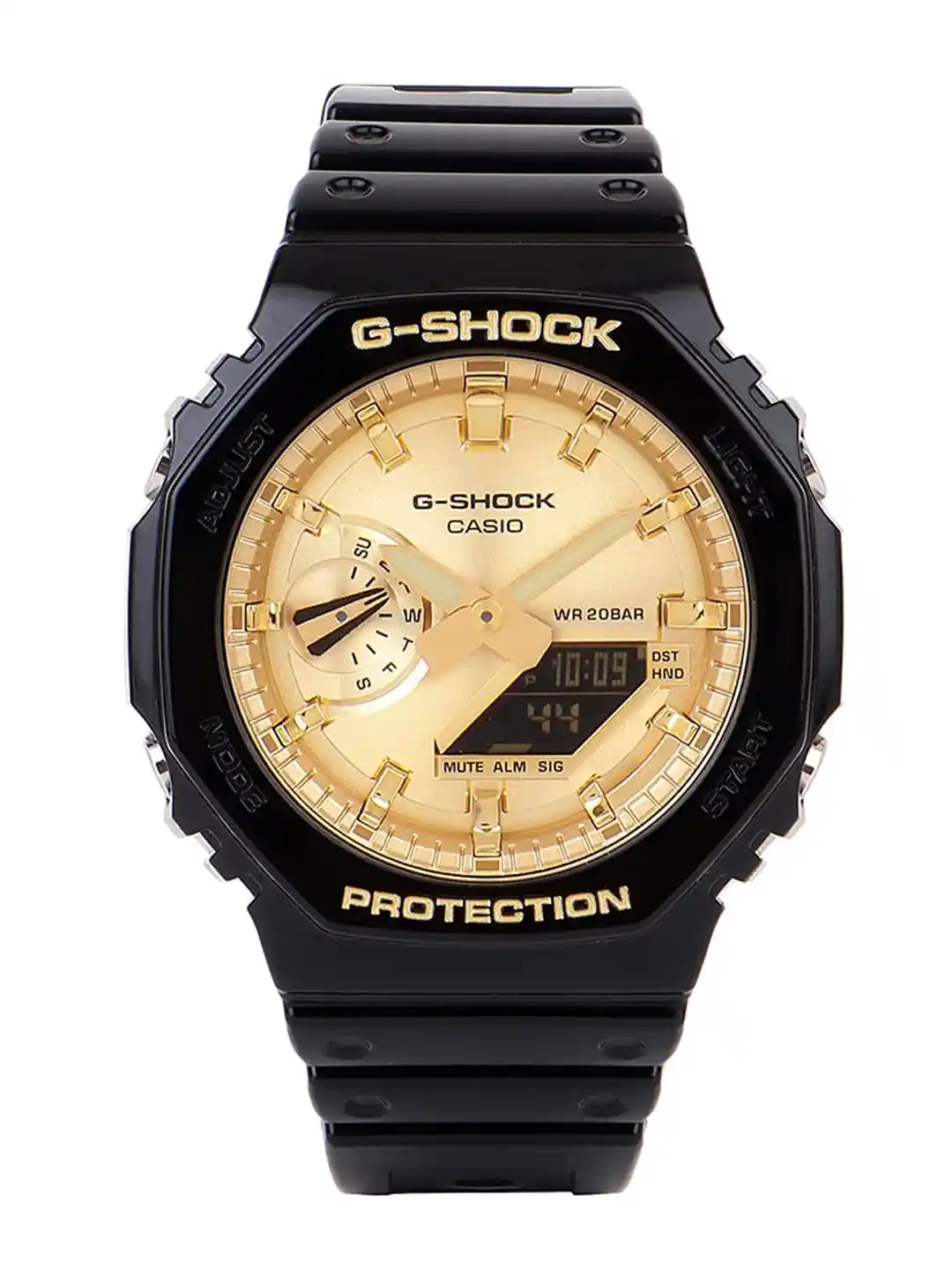 Buy CASIO Men G-Shock GA-2100GB-1ADR Gold Analog-Digital Dial