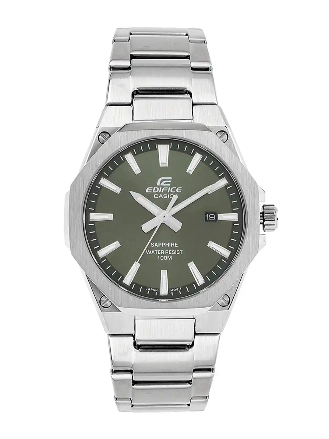 Buy CASIO Men EDifice EFR-S108D-3AVUDF Green Analog Dial Silver