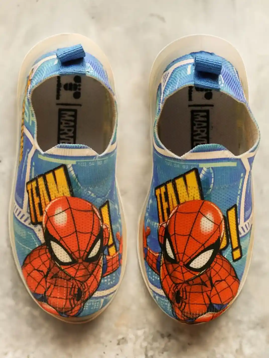 toothless Boys Spider-Man Printed LED Slip On sneakers
