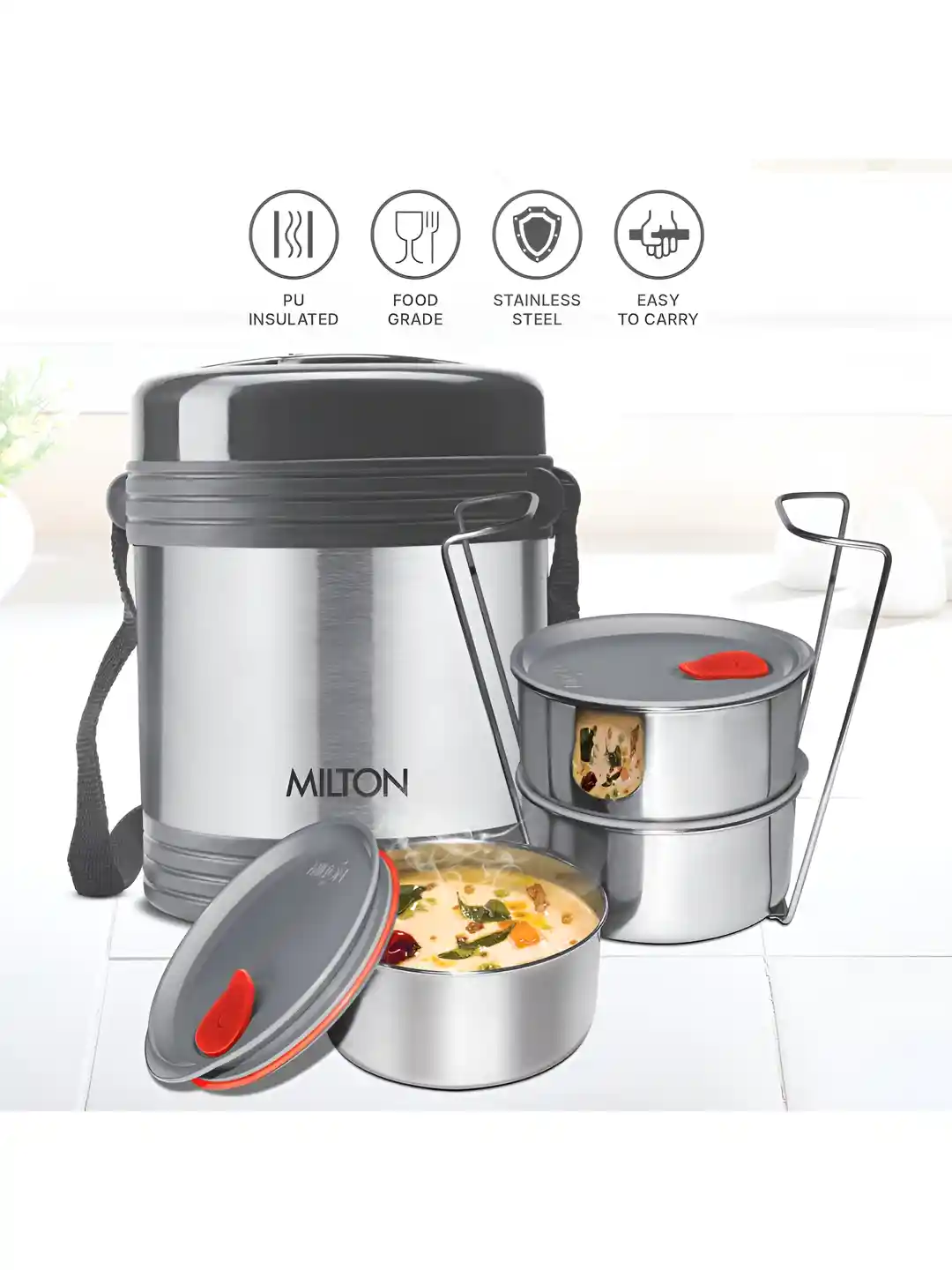 Buy Milton Legend Deluxe Silver Toned Black Pieces Stainless