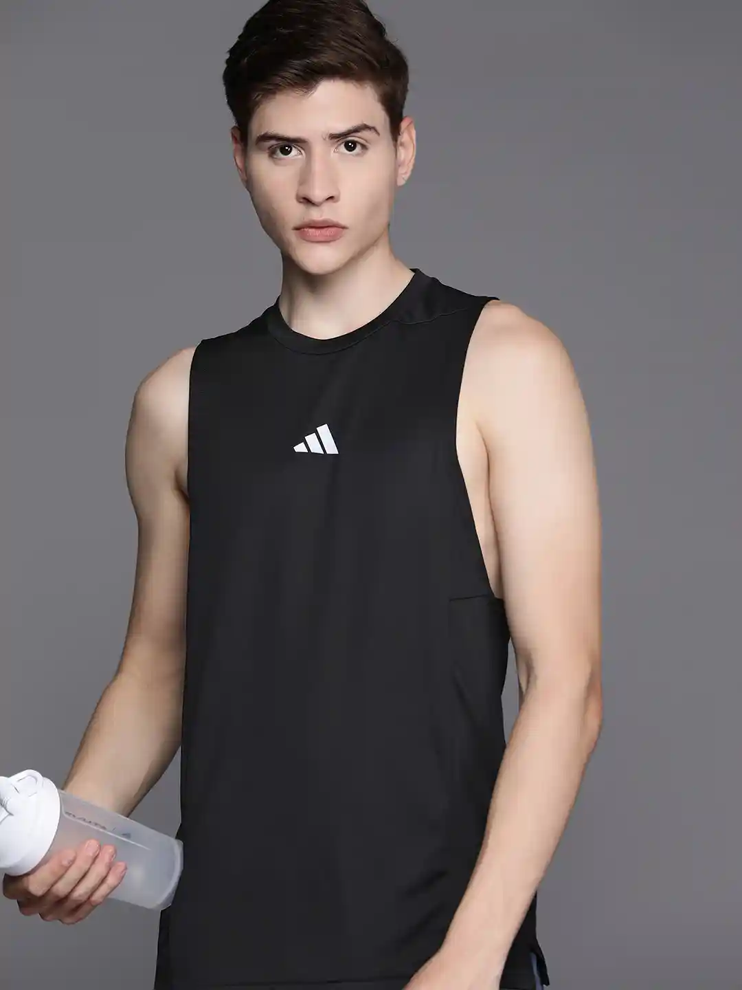 Buy ADIDAS Men Slim Fit Designed Training Heat Ready T-shirt