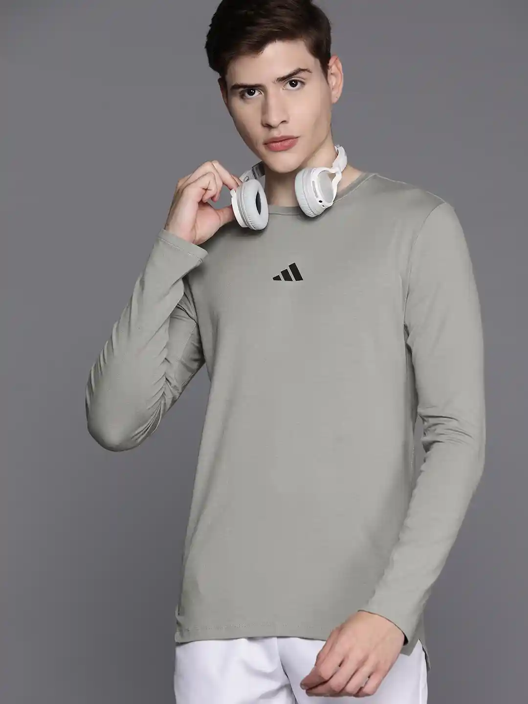 Buy ADIDAS Men Long Sleeves Slim Fit T-shirt Tshirts for Men