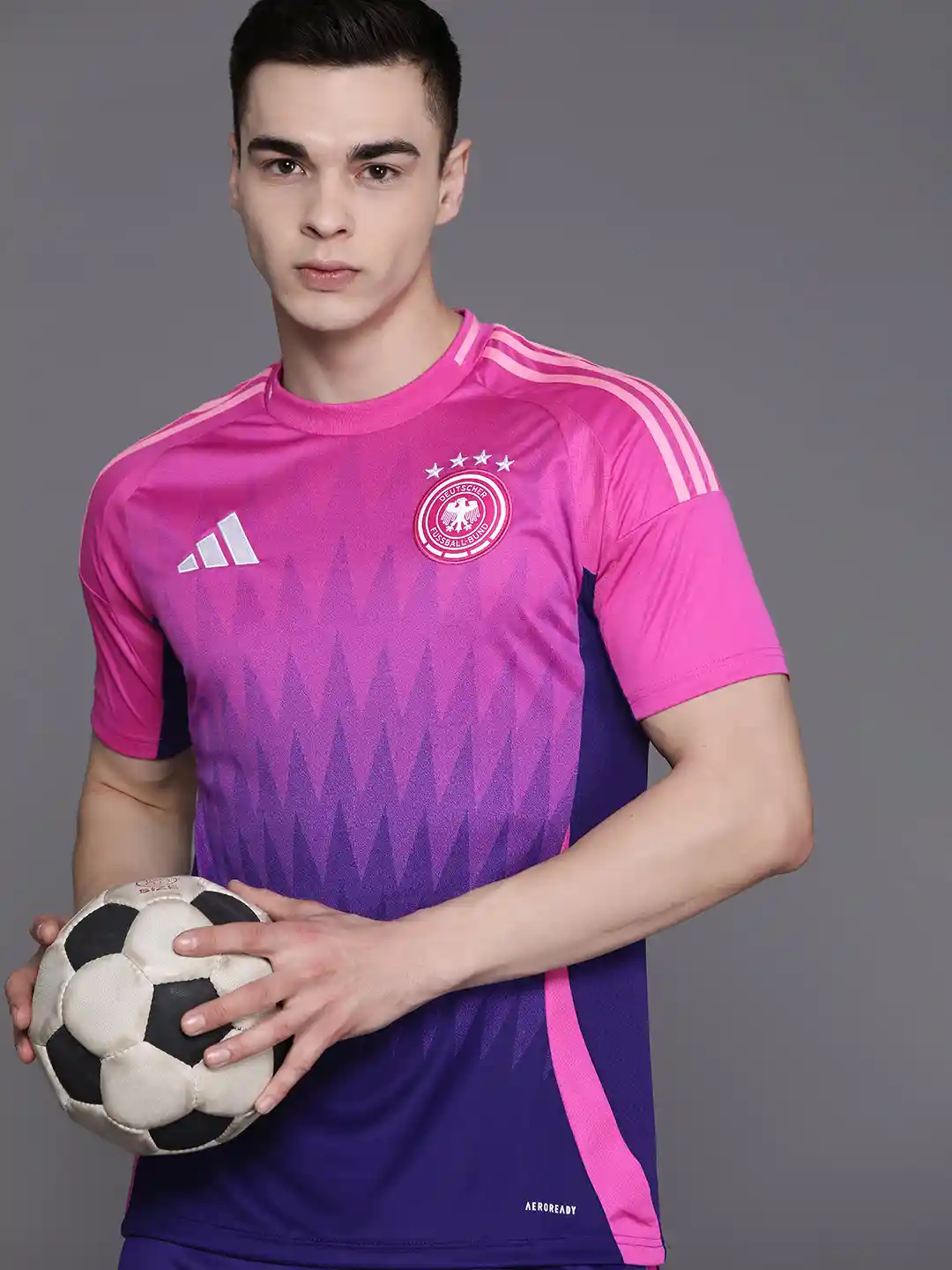 Buy ADIDAS Men Printed DFB Germany Slim Fit Football Jersey