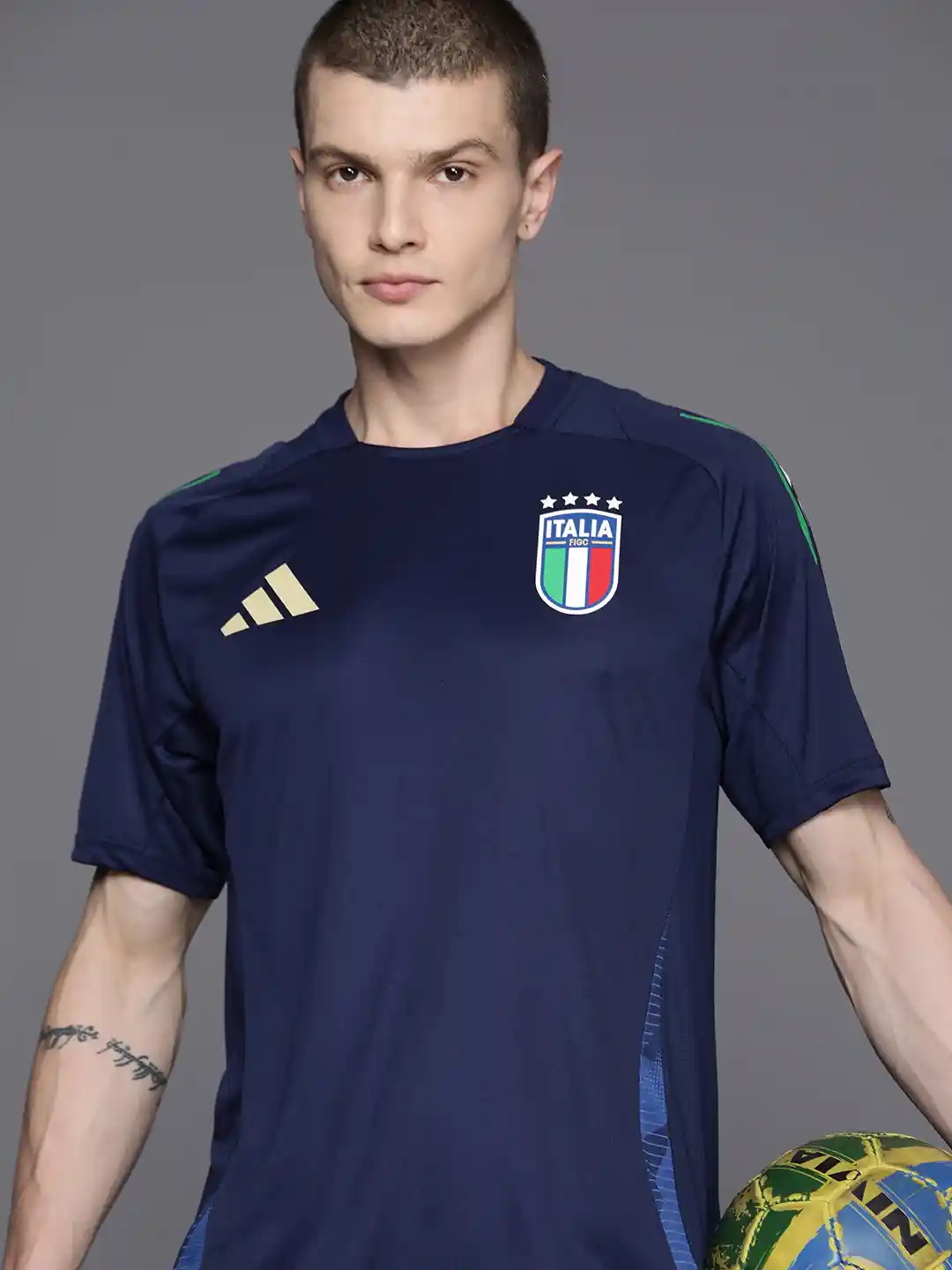 Italy Soccer Jersey Italy Football Training Top ADIDAS Men Printed - Main Image