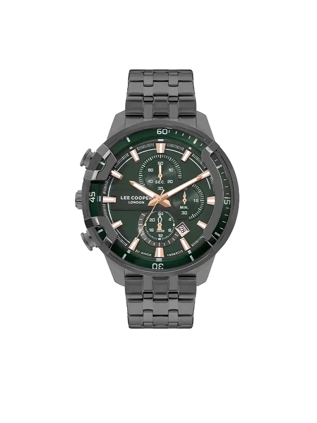 Buy Lee Cooper Men Brass Dial Bracelet Style Straps Analogue Multi