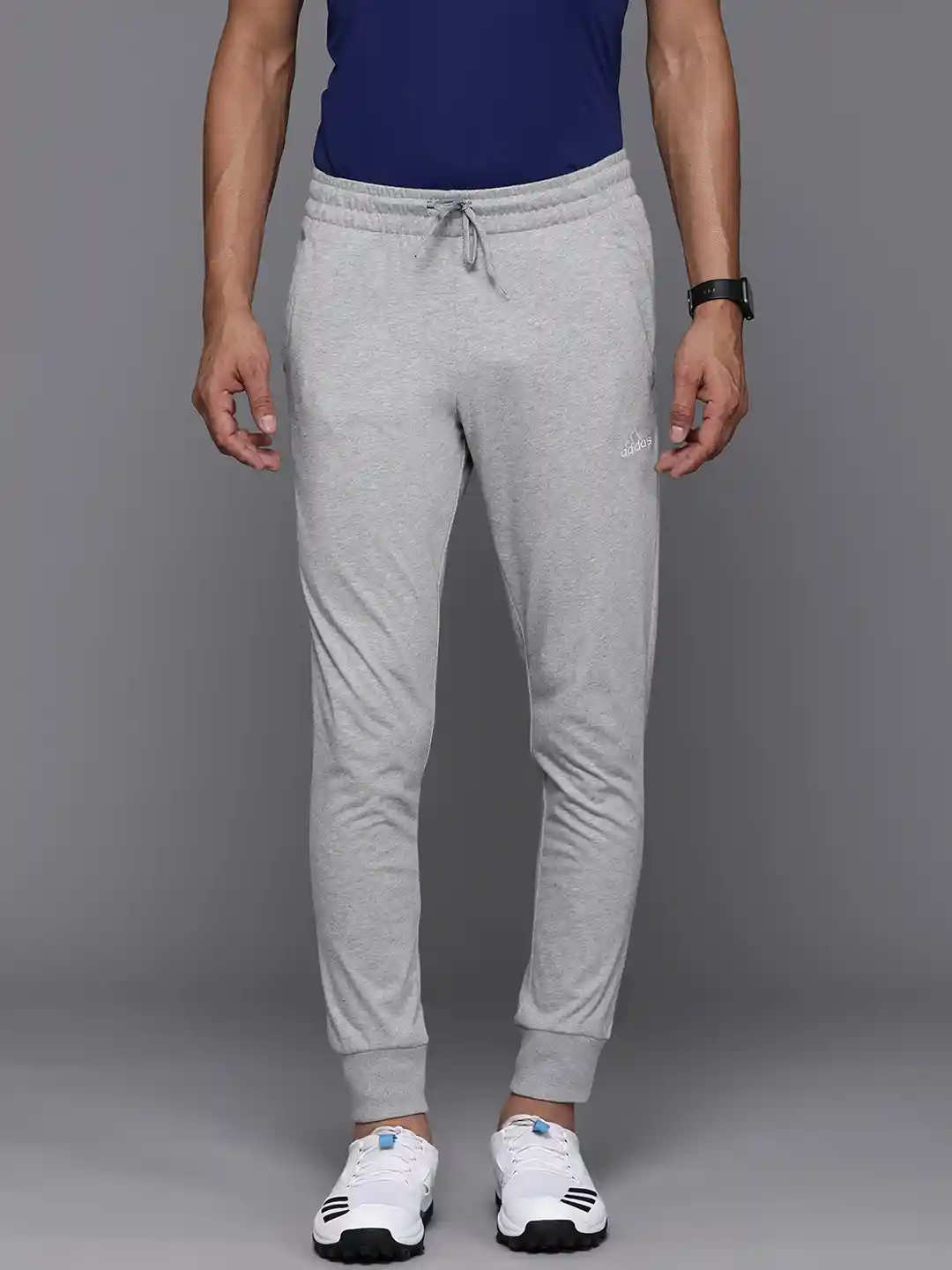 ADIDAS Men Small Logo Single Jersey Tapered Cuff Joggers