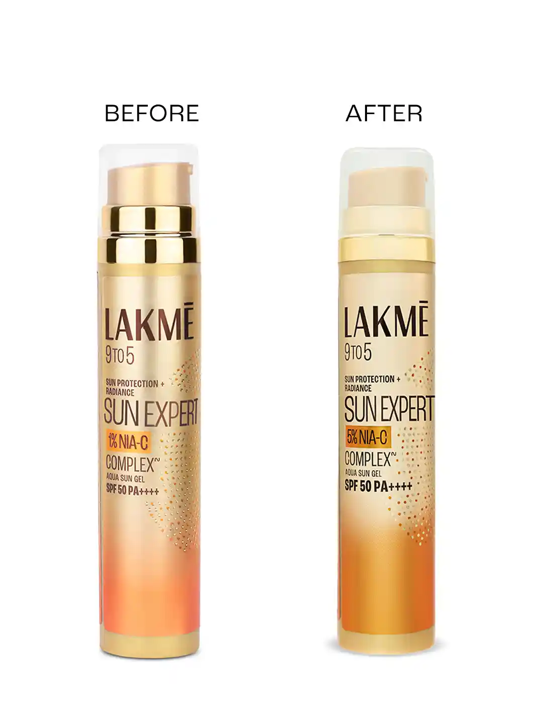 Buy Lakme 5% Niacinamide & Vit C Water-Light Sunscreen Gel SPF 50