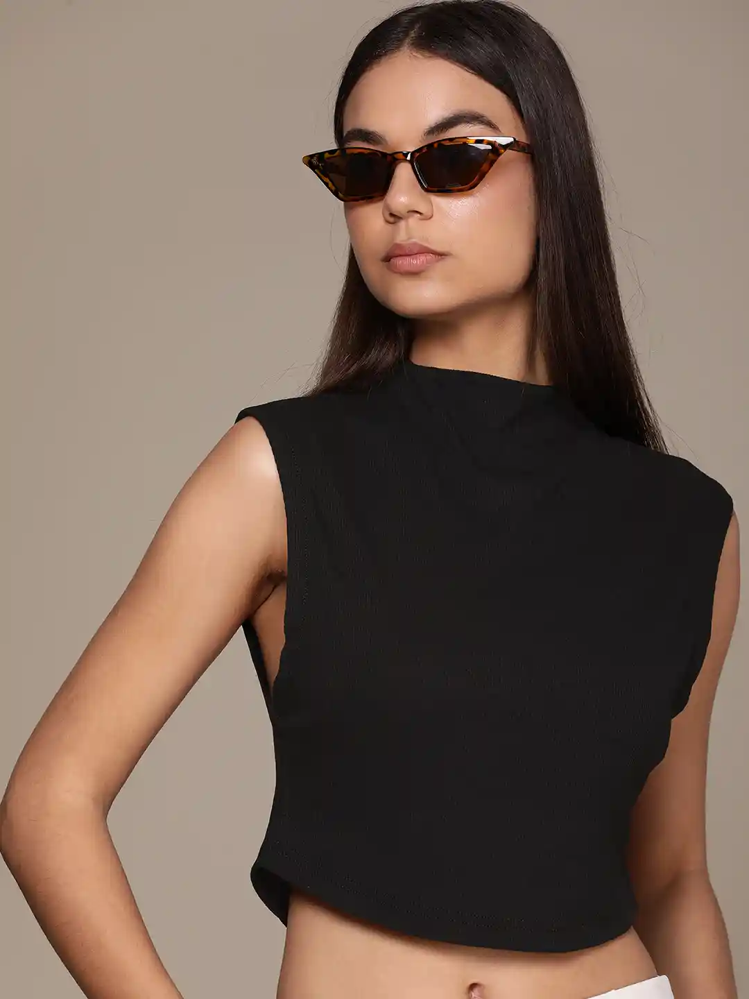 Calvin Klein Jeans Ribbed Crop Top