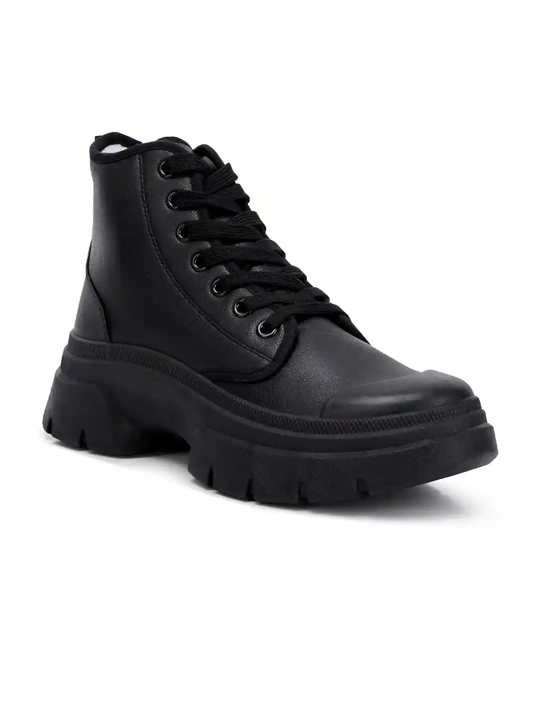 Buy London Rag Women High-Top Platform Chunky Lace Up Boots