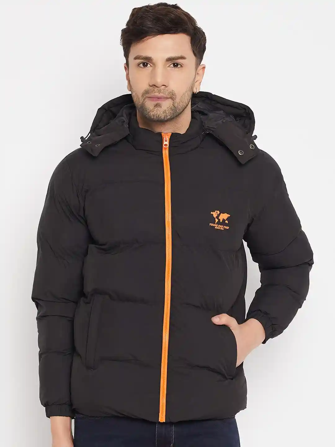 Buy Duke Long Sleeves Hooded Puffer Jacket Jackets for Men