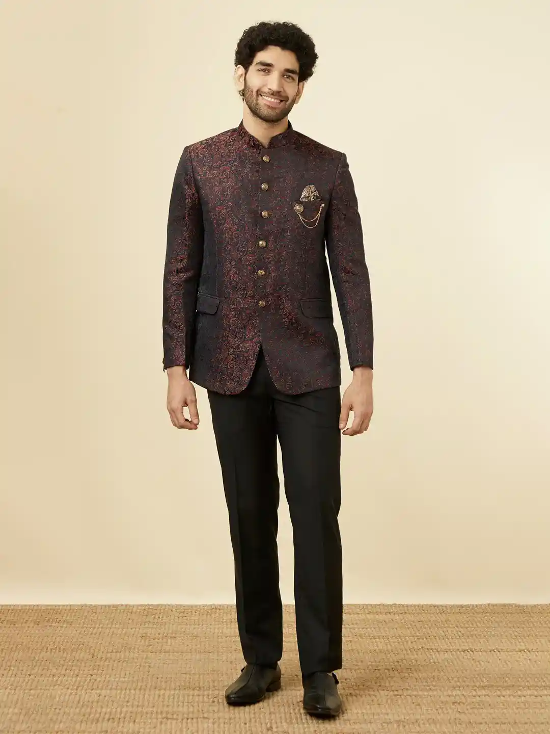 Groom Manyavar Suit For Men Buy Manyavar Self Designed Single