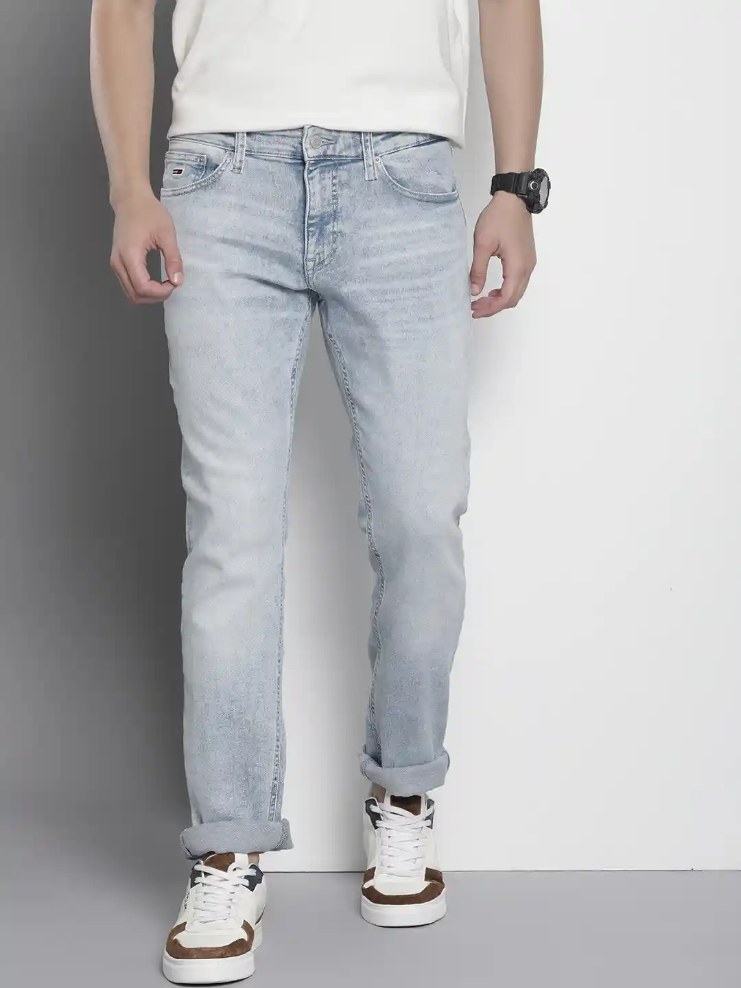 Buy Tommy Hilfiger Men Scanton Slim Fit Heavy Fade Jeans Jeans