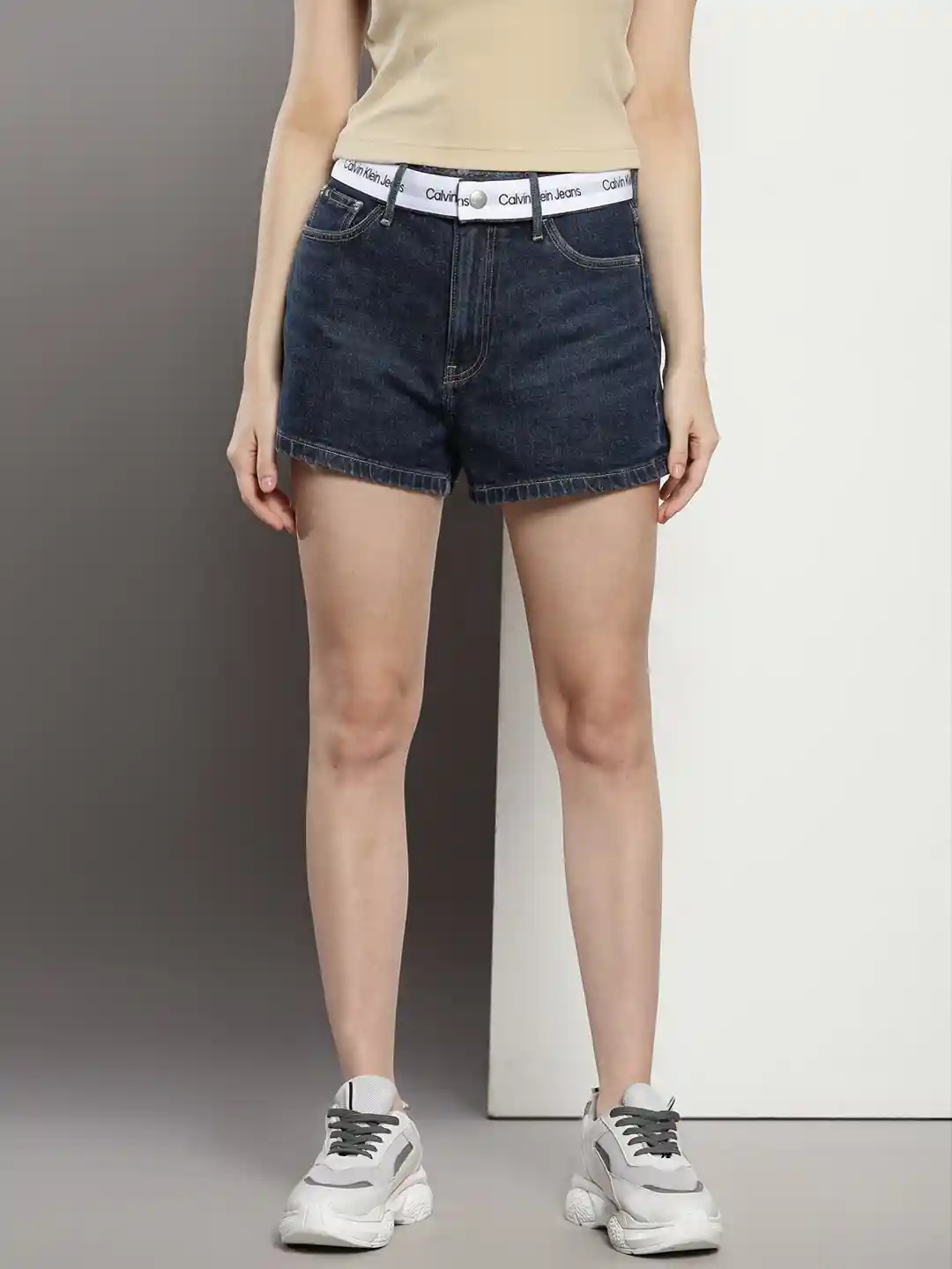 Buy Calvin Klein Women High-Rise Denim Shorts Shorts for Women