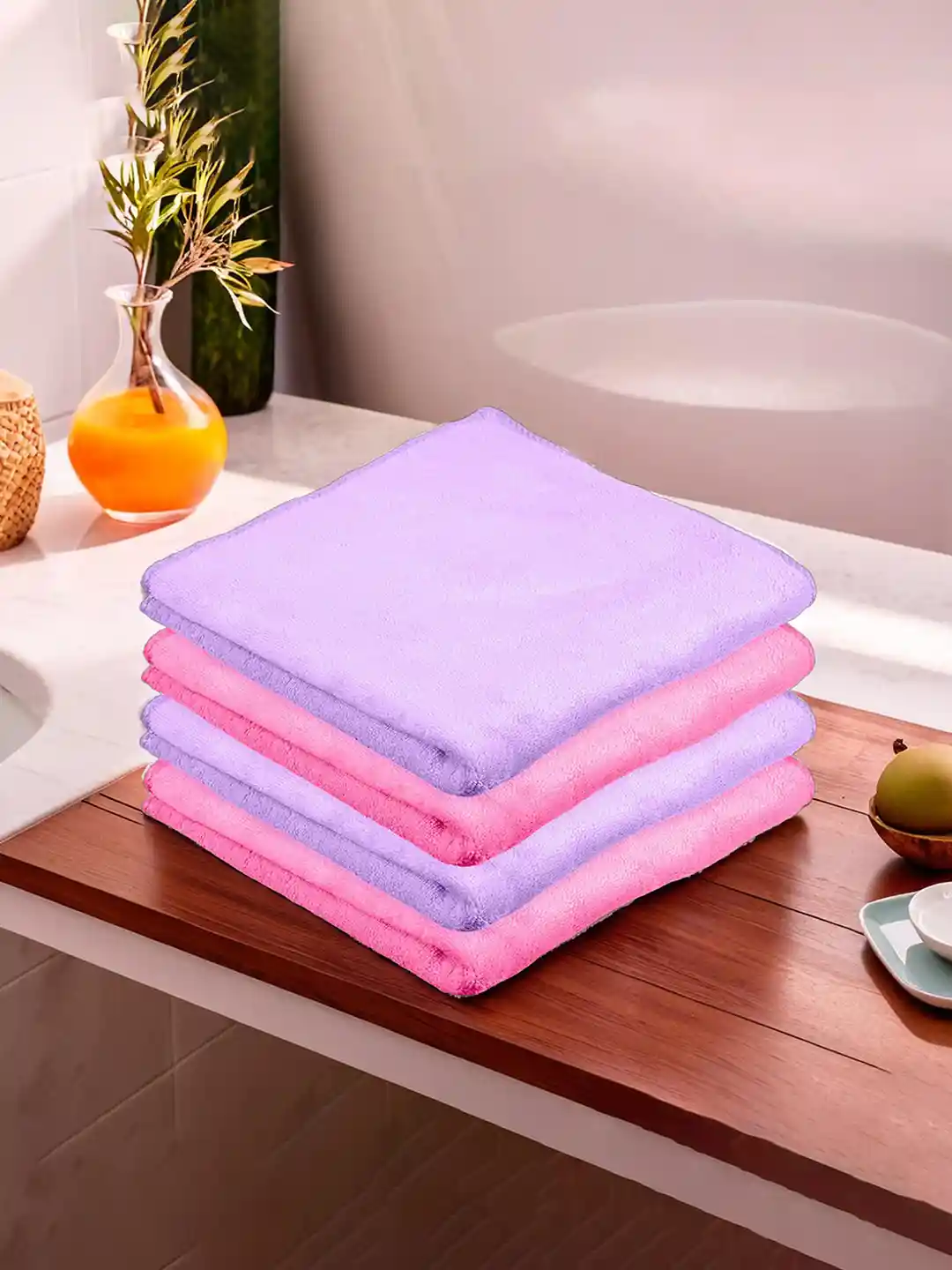 Buy Kuber Industries Pink Purple Pieces Cotton Kitchen Towels