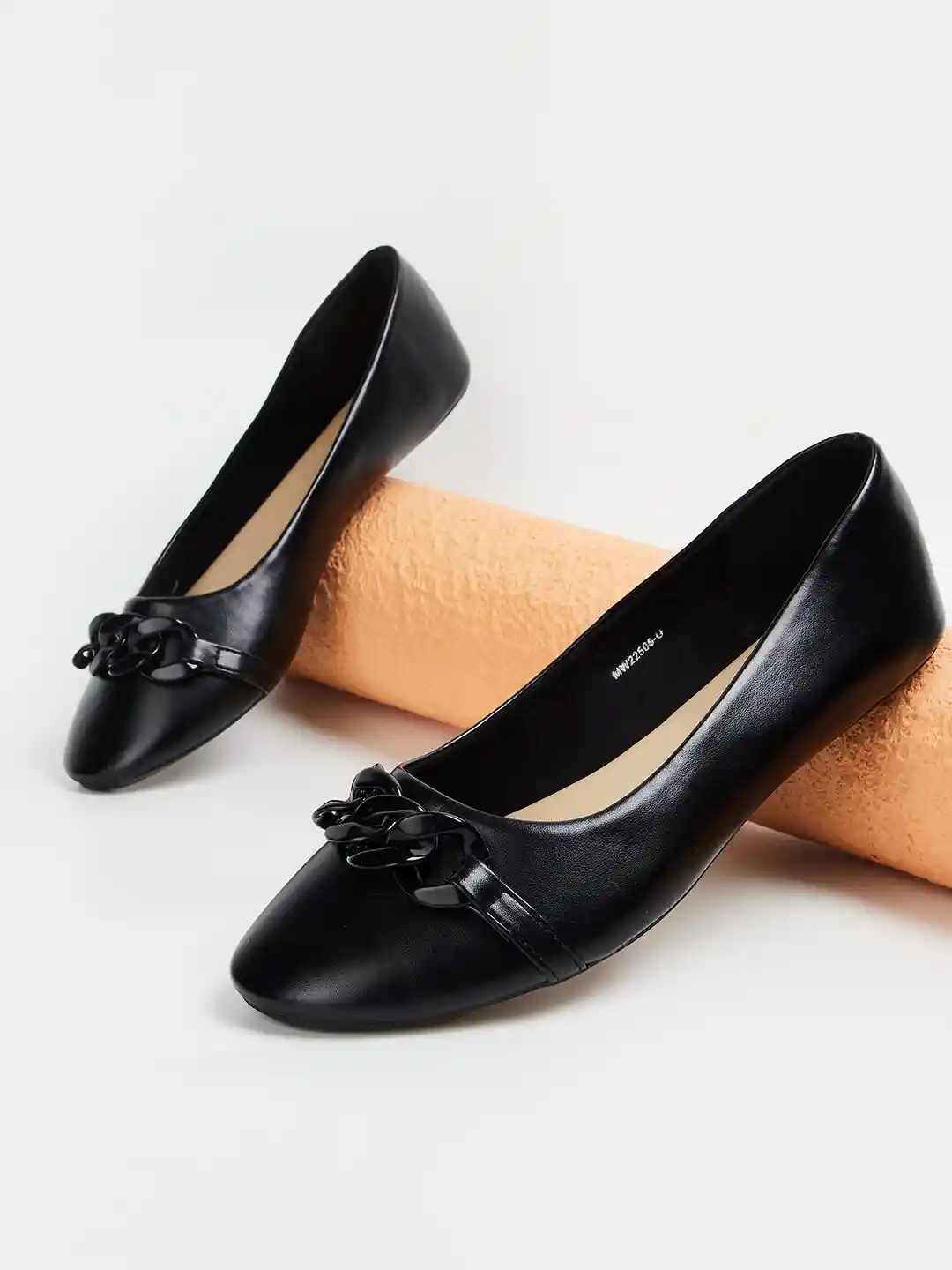 Buy Ginger by Lifestyle Embellished Round-Toe Slip-On Ballerinas