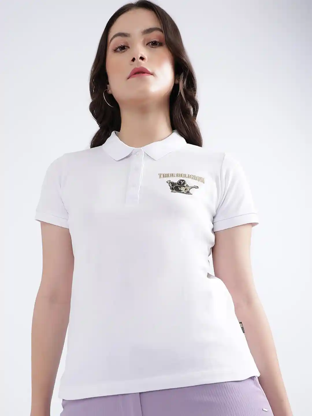 Buy True Religion Polo Collar Pure Cotton T-shirt Tshirts for