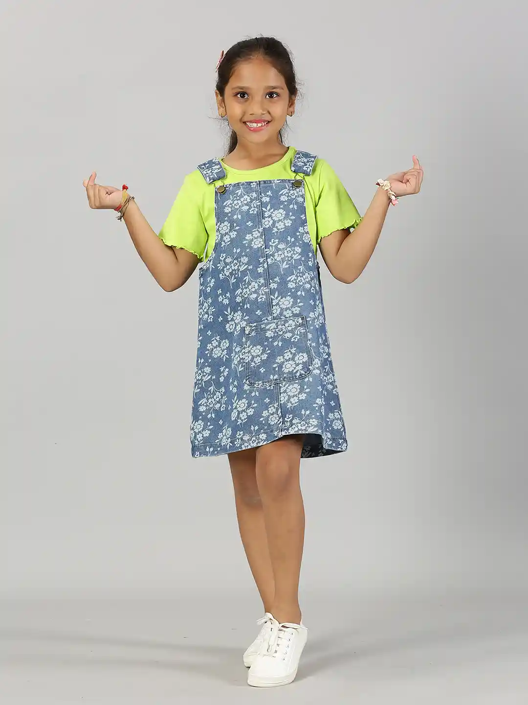 Long Dangri Dress Pinafore Dress With Skirt Buy KiddoPanti Girls