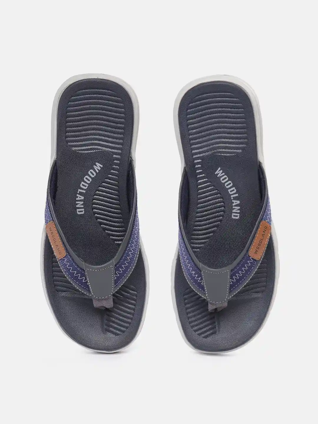 Buy Woodland Men Colourblocked Thong Flip-Flops Flip Flops for