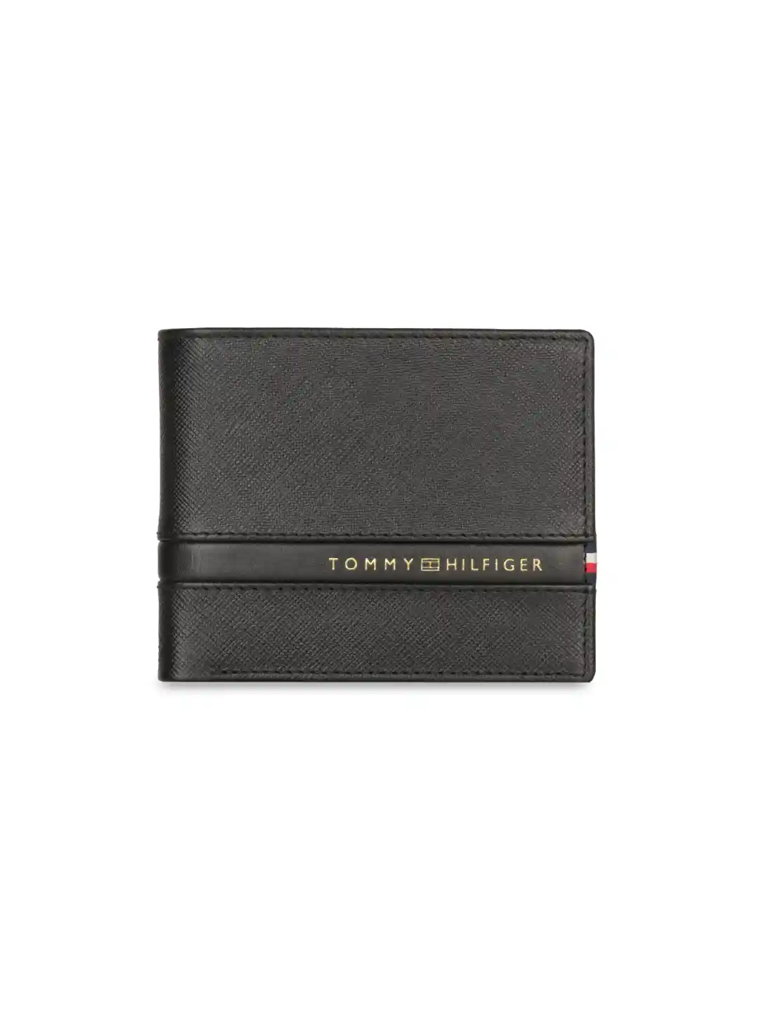 Buy Tommy Hilfiger Brand Logo Printed Leather Two Fold Wallet