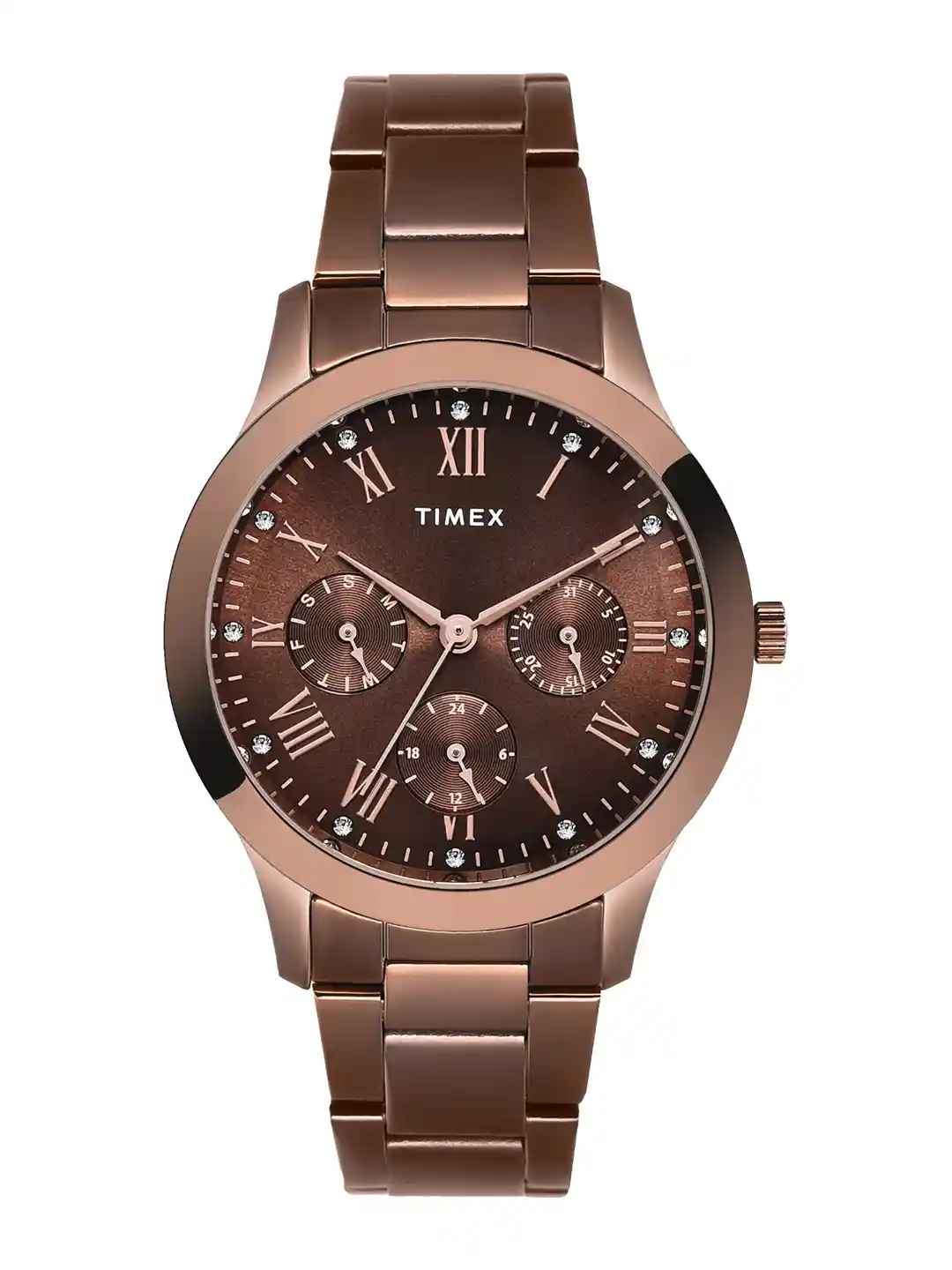 Buy Timex Women Stainless Steel Bracelet Style Straps Analogue