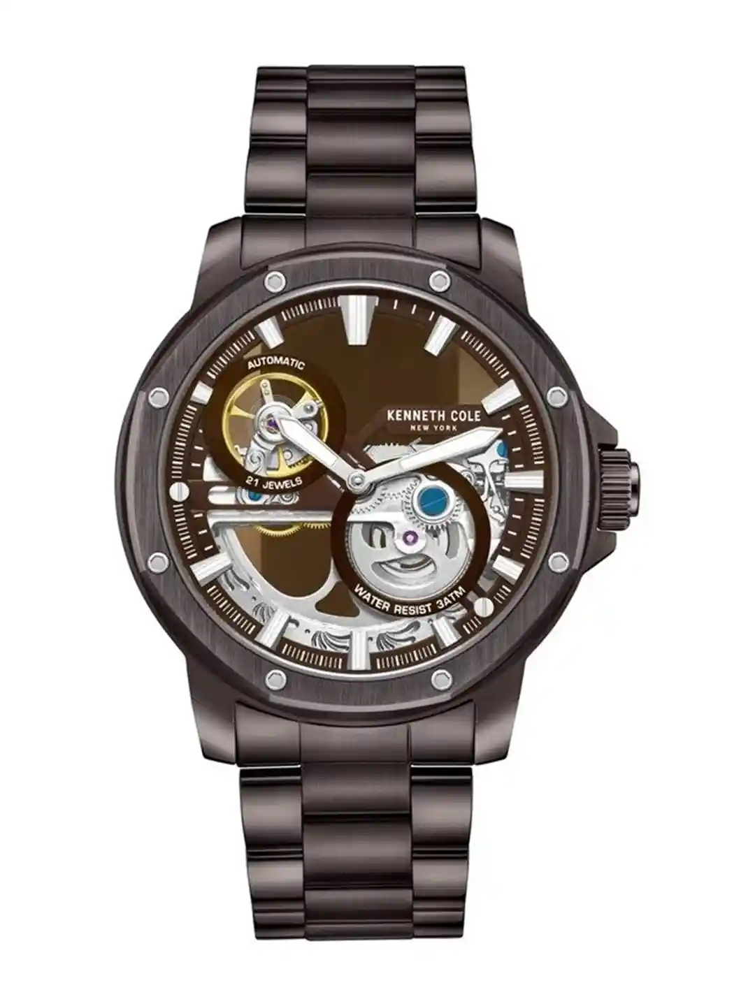 Buy Kenneth Cole New York Men Skeleton Dial Analogue Automatic