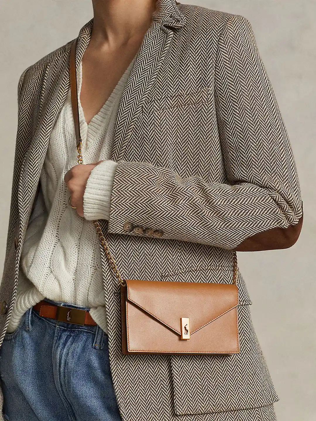 Buy Polo Ralph Lauren Leather Chain Sling Bag Handbags for Women