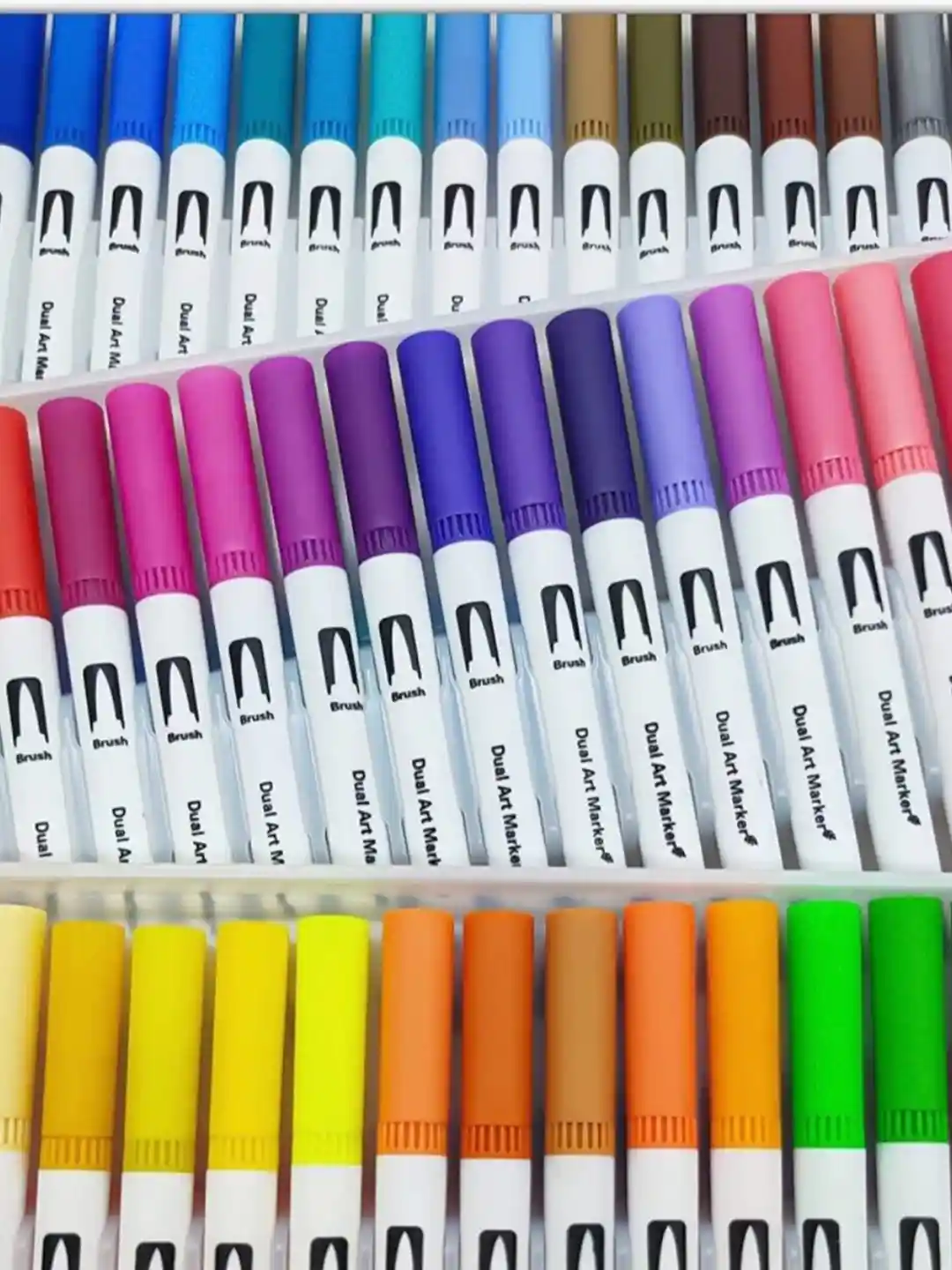Buy FEELHIGH 60-Pieces Dual Tip Brush Marker Color Pens