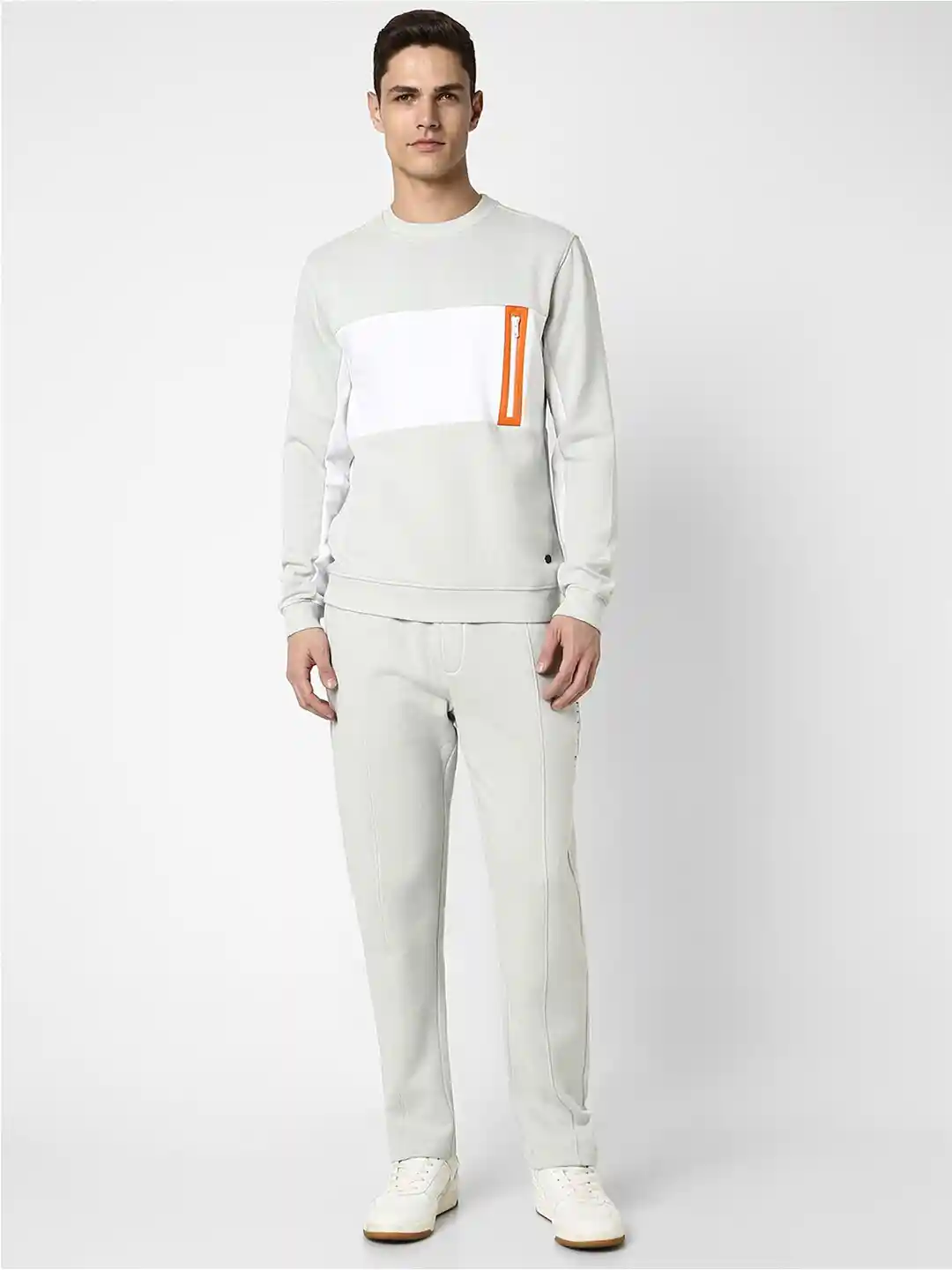 Buy Peter England Colourblocked Long Sleeves Tracksuit