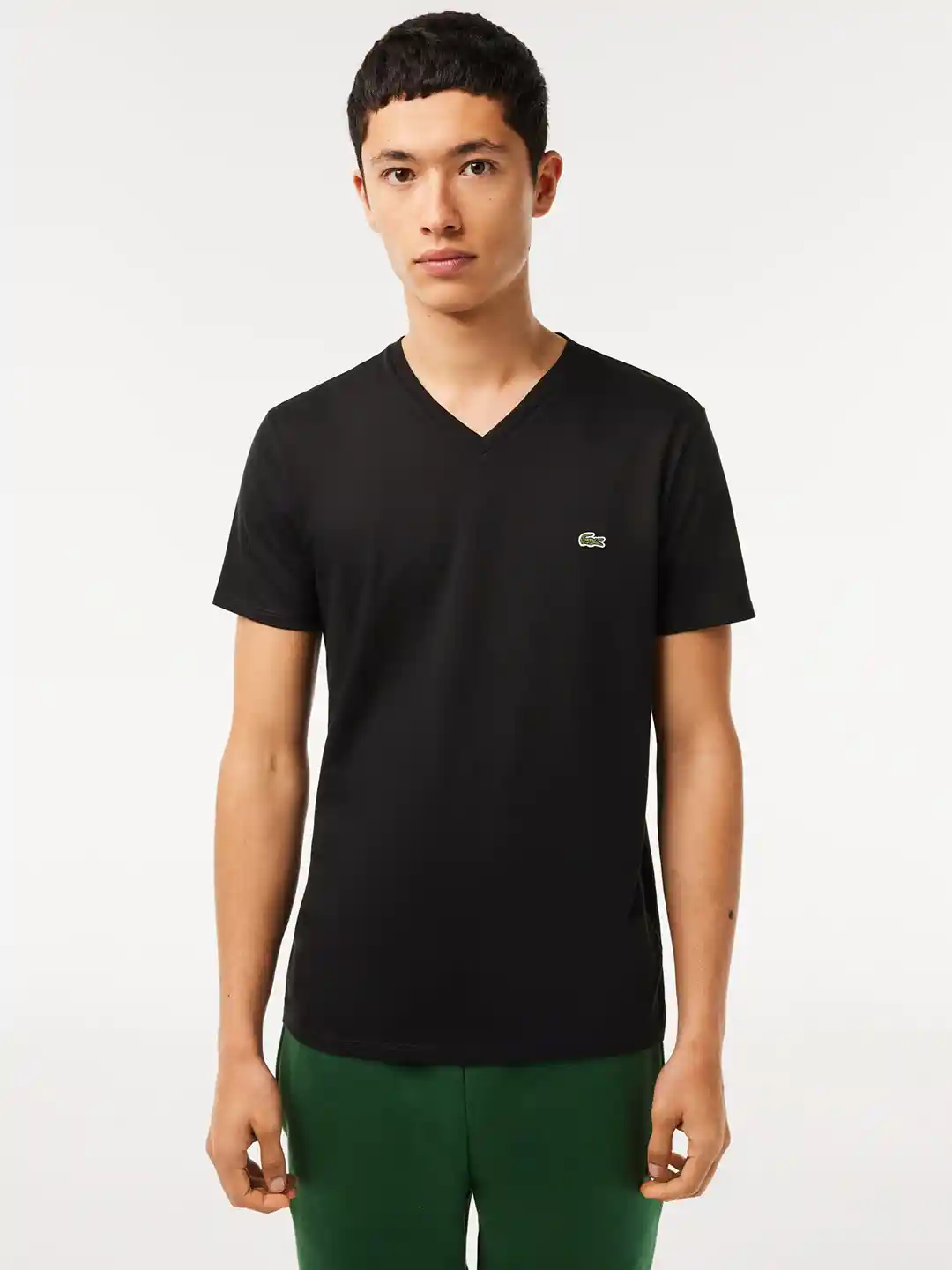 Buy Lacoste Core Collection V-Neck Pima Cotton Jersey T-shirt