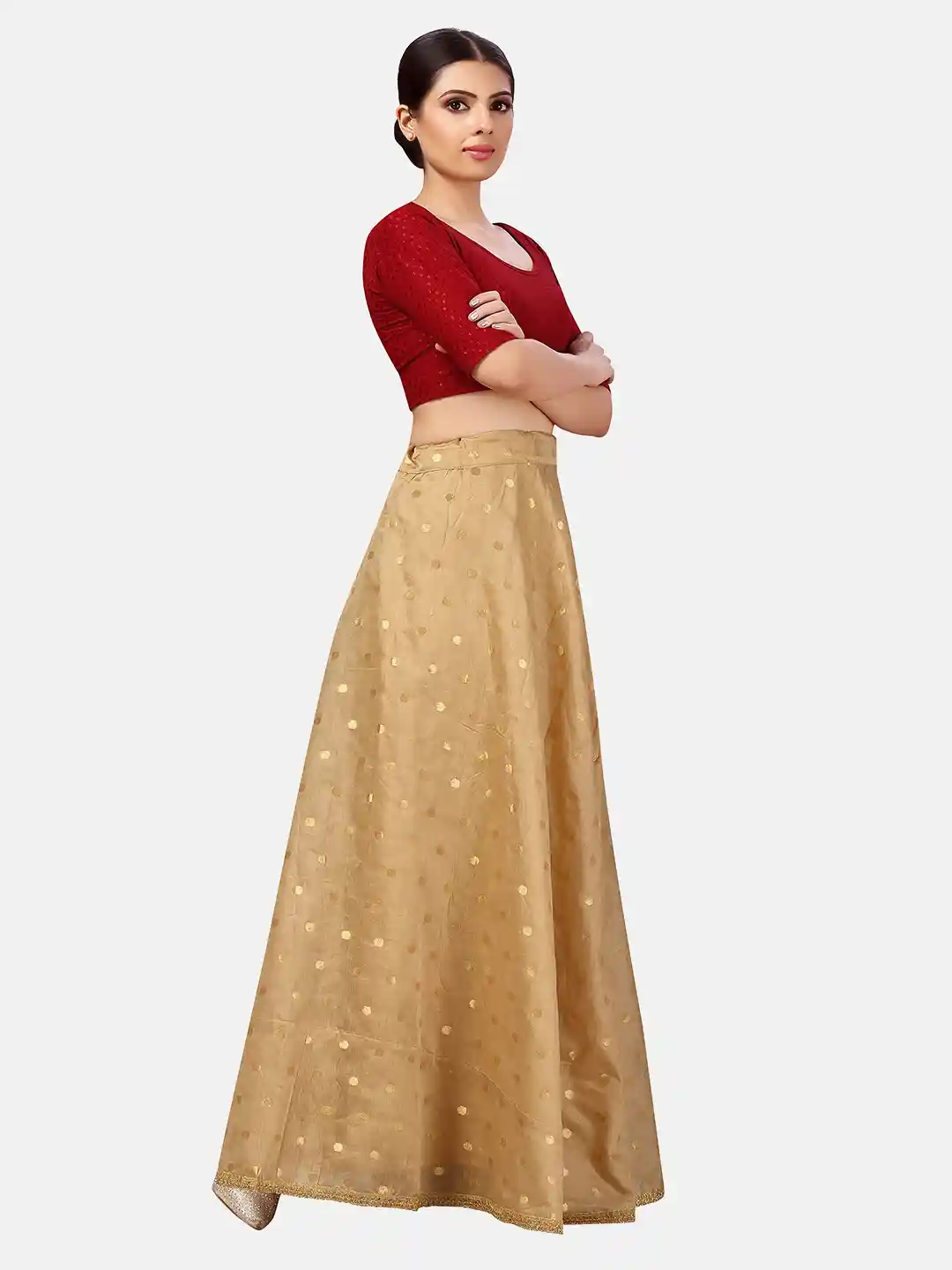 スカート n.k atelier shirring dot long skirt Buy Studio Shringaar Polka Dot Woven Design Maxi Skirt